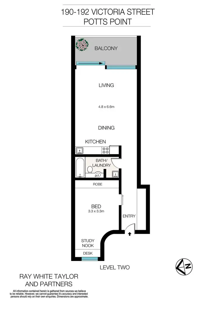 Floorplan of Homely apartment listing, 12/190-192 Victoria Street, Potts Point NSW 2011