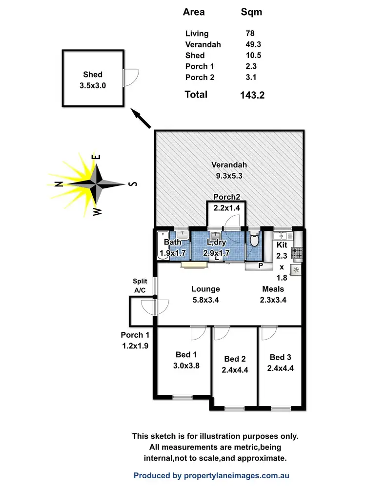 Floorplan of Homely house listing, 9 Mahood Street, Elizabeth Grove SA 5112
