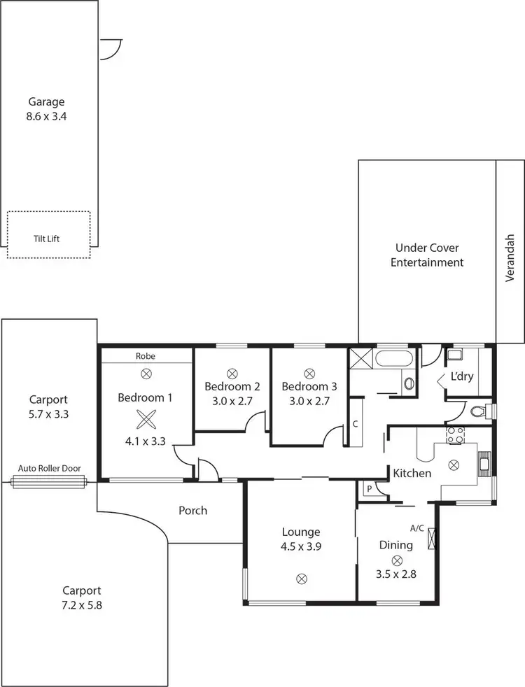 Floorplan of Homely house listing, 35 Windermere Avenue, Novar Gardens SA 5040