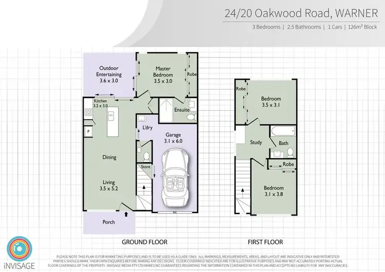 Floorplan of Homely townhouse listing, 24/20 Oakwood Road, Warner QLD 4500
