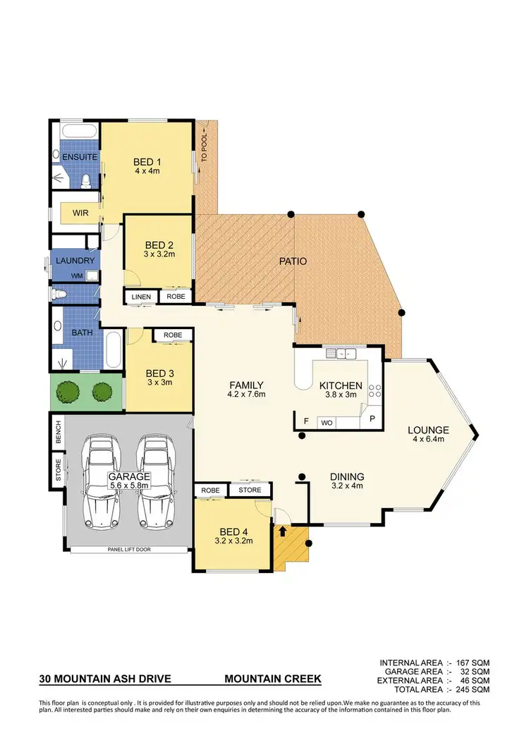 Floorplan of Homely house listing, 30 Mountain Ash Drive, Mountain Creek QLD 4557