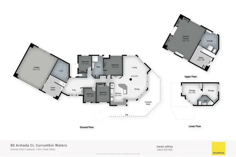 Floorplan of Homely house listing, 80 Armada Crescent, Currumbin Waters QLD 4223