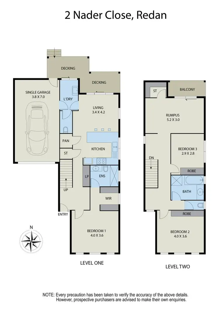 Floorplan of Homely townhouse listing, 2 Nader Close, Redan VIC 3350