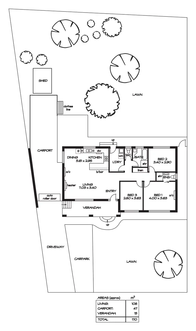 Floorplan of Homely house listing, 3 Jenny Avenue, Dernancourt SA 5075