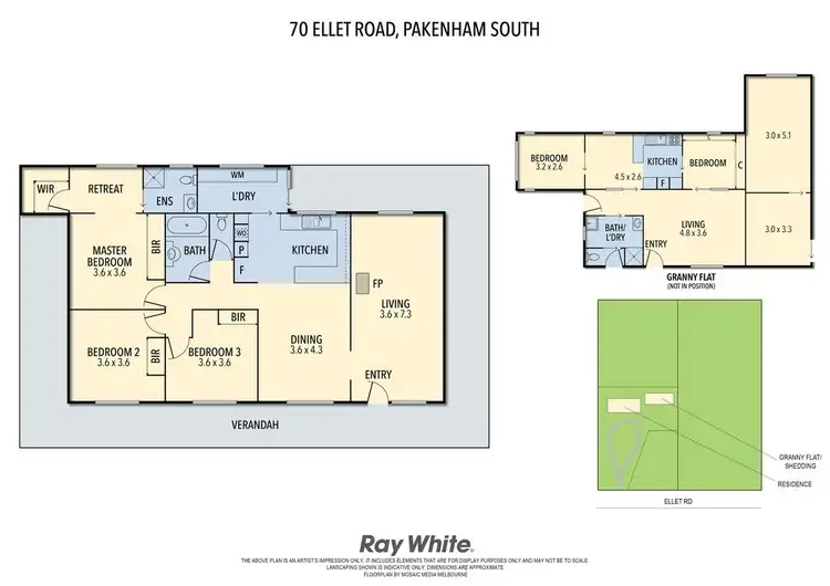 Floorplan of Homely house listing, 70 Ellett Road, Pakenham VIC 3810