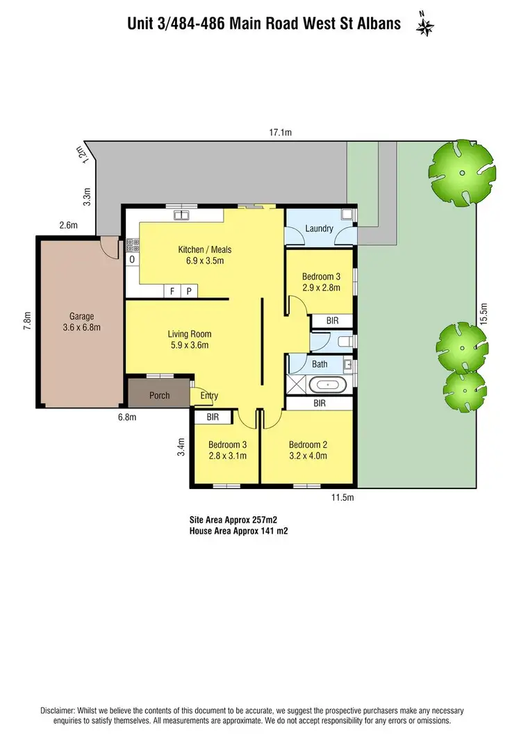Floorplan of Homely unit listing, 3/484-486 Main Road West, St Albans VIC 3021
