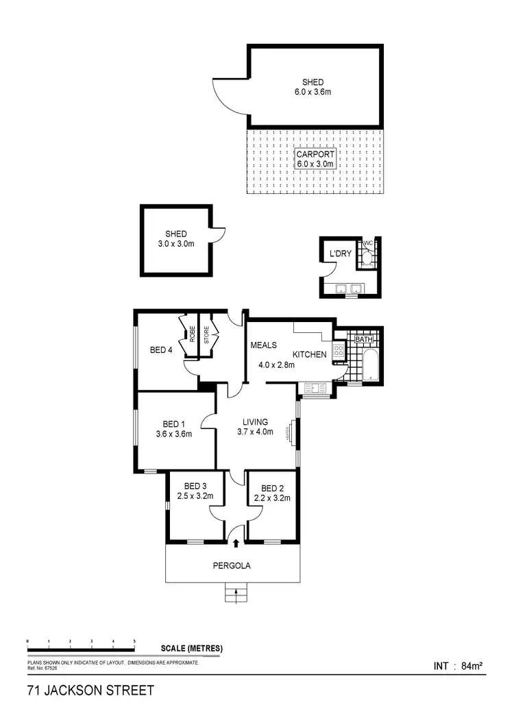 Floorplan of Homely house listing, 71 Jackson Street, Long Gully VIC 3550