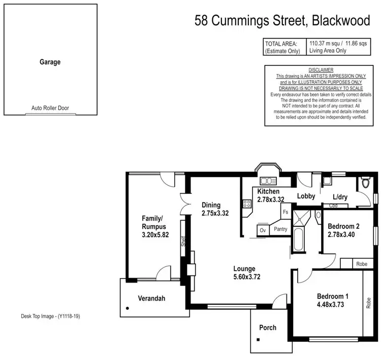Floorplan of Homely house listing, 58 Cumming Street, Blackwood SA 5051