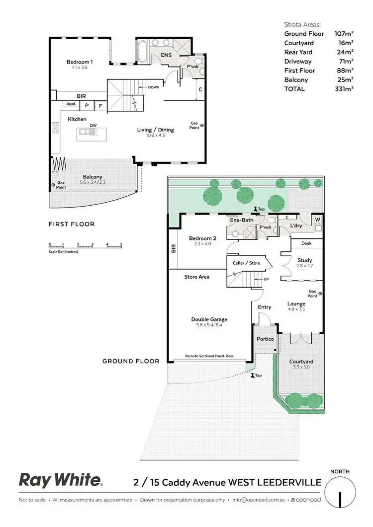 Floorplan of Homely house listing, 2/15 Caddy Avenue, West Leederville WA 6007