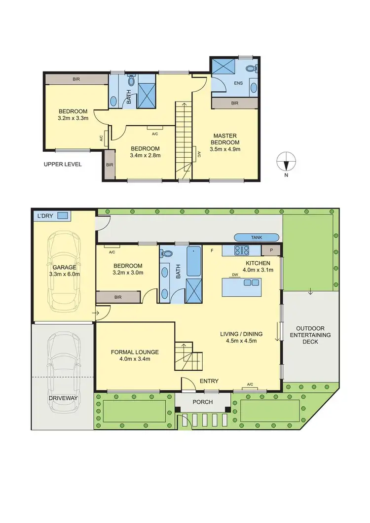 Floorplan of Homely townhouse listing, 48 Rodda Street, Coburg VIC 3058