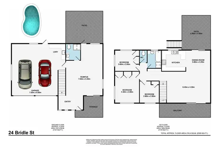Floorplan of Homely house listing, 24 Bridle Street, Mansfield QLD 4122