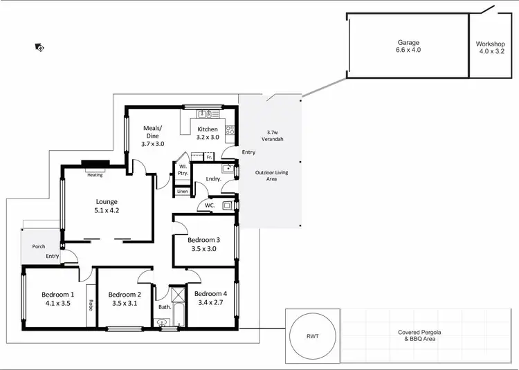 Floorplan of Homely house listing, 109 Wachtel Road, Moorook SA 5332