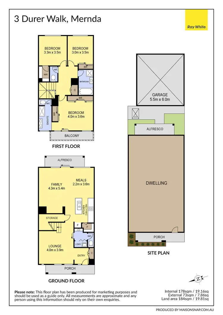 Floorplan of Homely house listing, 3 Durer Walk, Mernda VIC 3754
