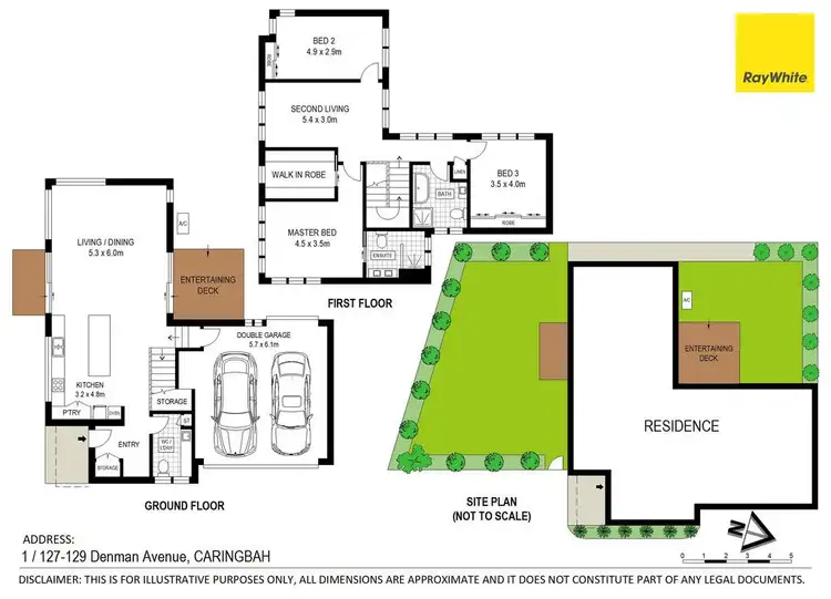 Floorplan of Homely townhouse listing, 1/127-129 Denman Avenue, Caringbah NSW 2229