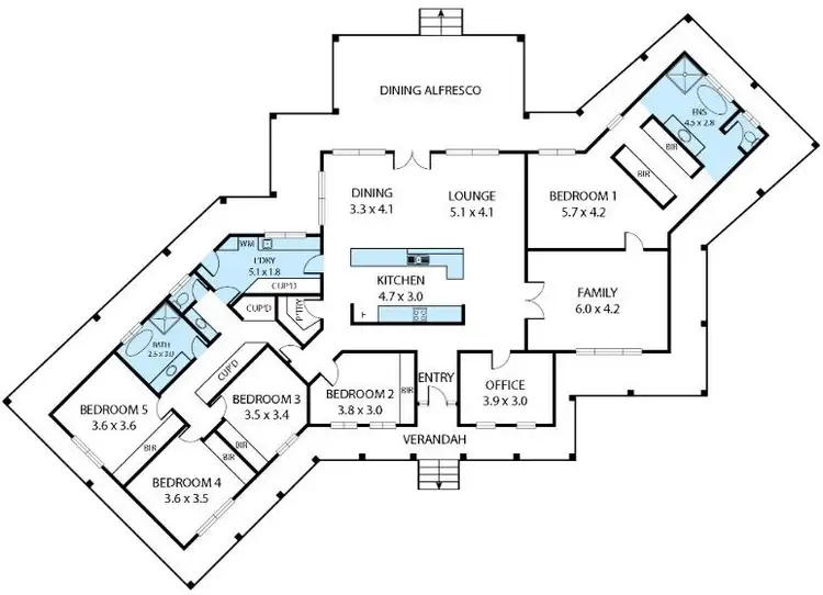 Floorplan of Homely house listing, 10 Grandview Way, Mildura VIC 3500