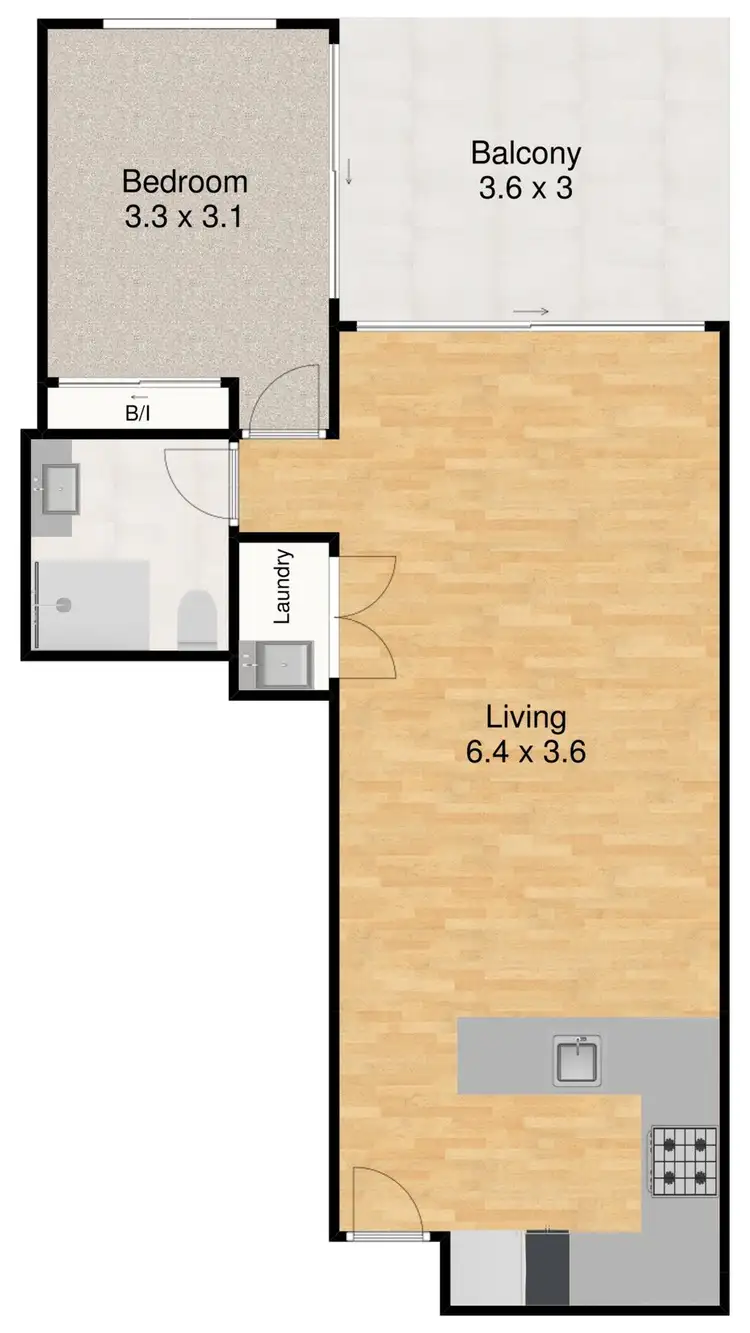 Floorplan of Homely apartment listing, 9/480 Samford Road, Gaythorne QLD 4051