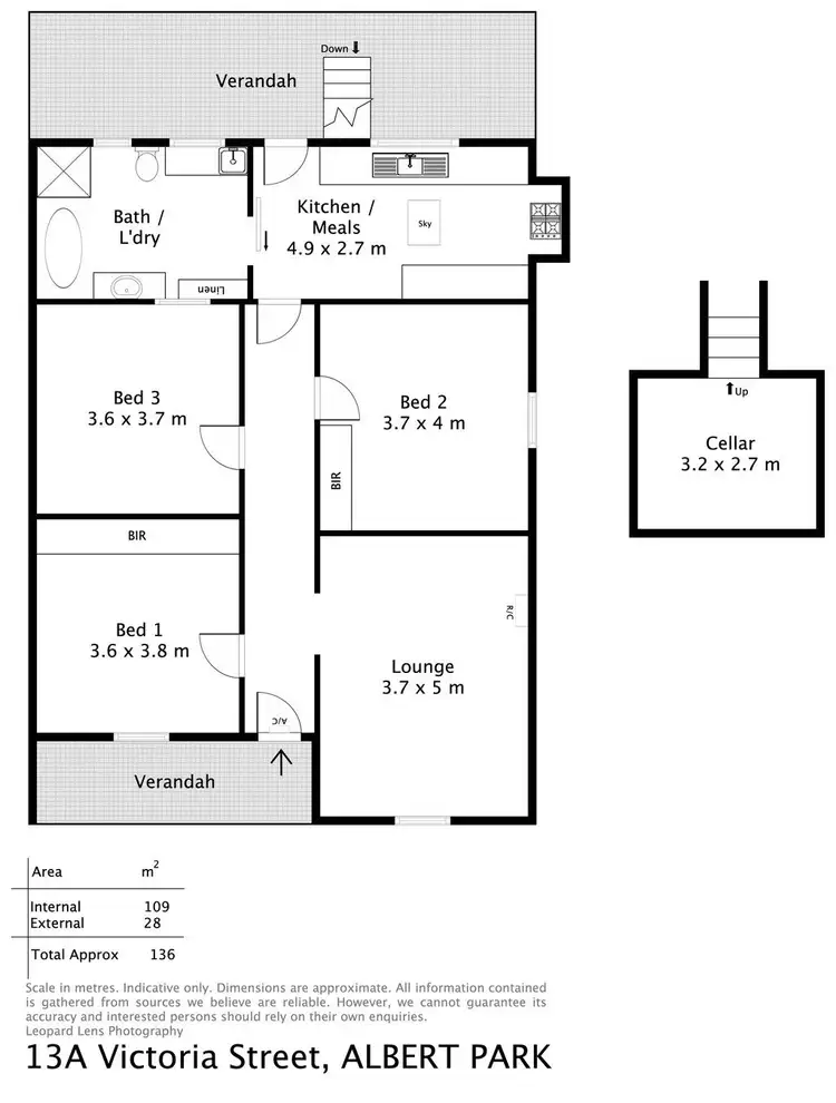 Floorplan of Homely house listing, 13A Victoria Street, Albert Park SA 5014