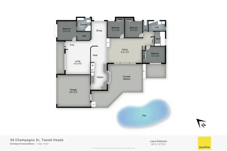 Floorplan of Homely house listing, 39 Champagne Drive, Tweed Heads South NSW 2486