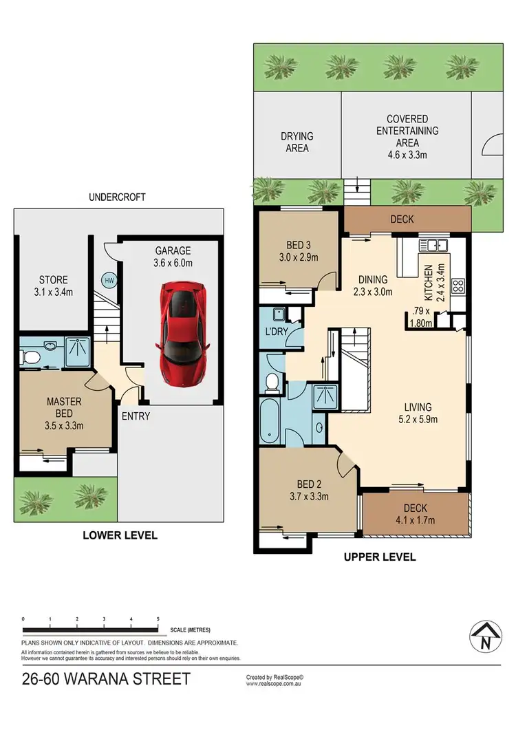 Floorplan of Homely townhouse listing, 26/60 Warana Street, The Gap QLD 4061