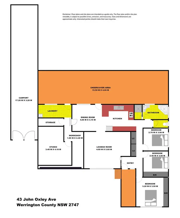 Floorplan of Homely house listing, 43 John Oxley Avenue, Werrington County NSW 2747