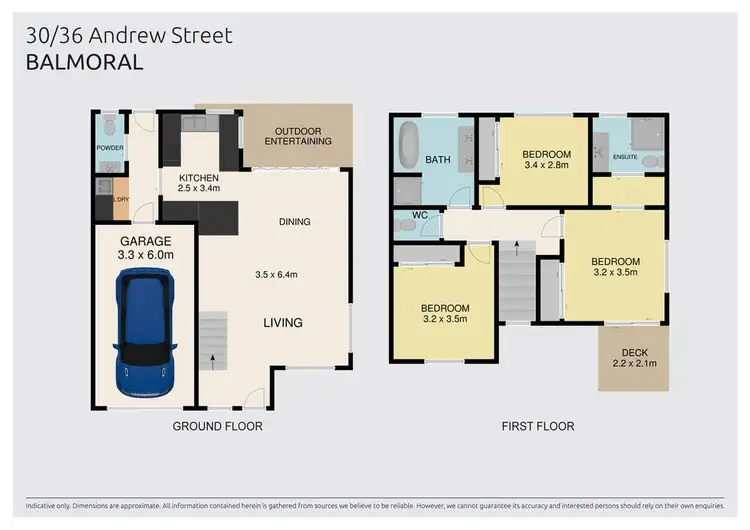 Floorplan of Homely townhouse listing, 30/36 Andrew Street, Balmoral QLD 4171