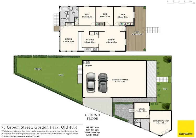 Floorplan of Homely house listing, 75 Groom Street, Gordon Park QLD 4031