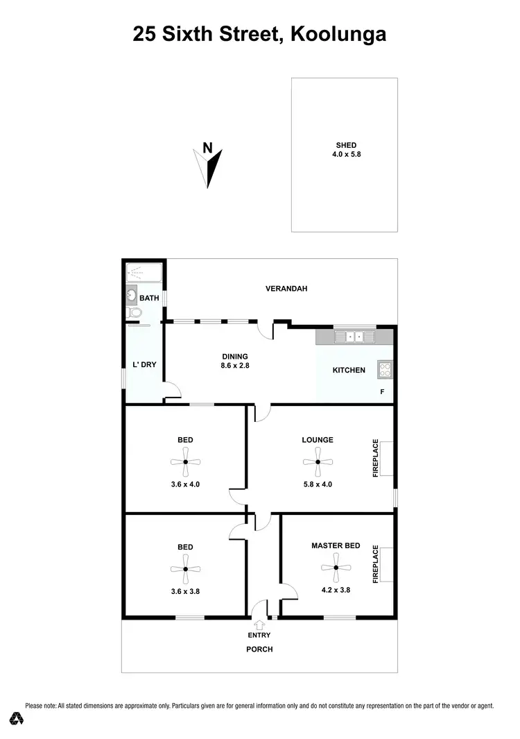 Floorplan of Homely house listing, 25 Sixth Street, Koolunga SA 5464