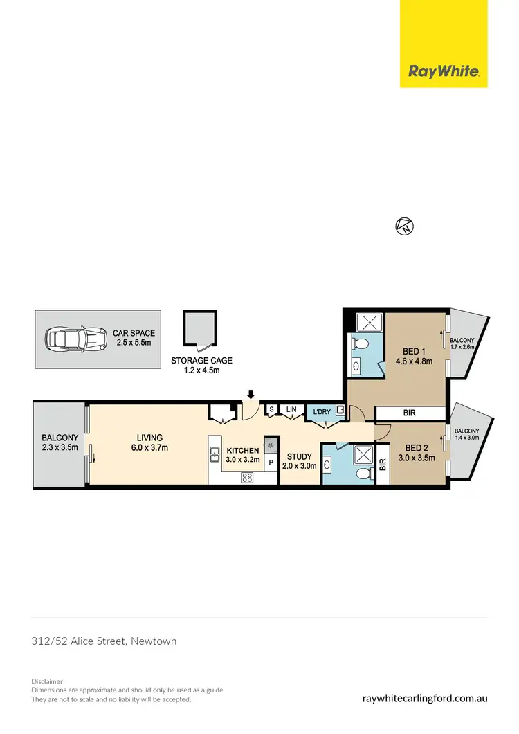 Floorplan of Homely apartment listing, 312/52 Alice Street, Newtown NSW 2042