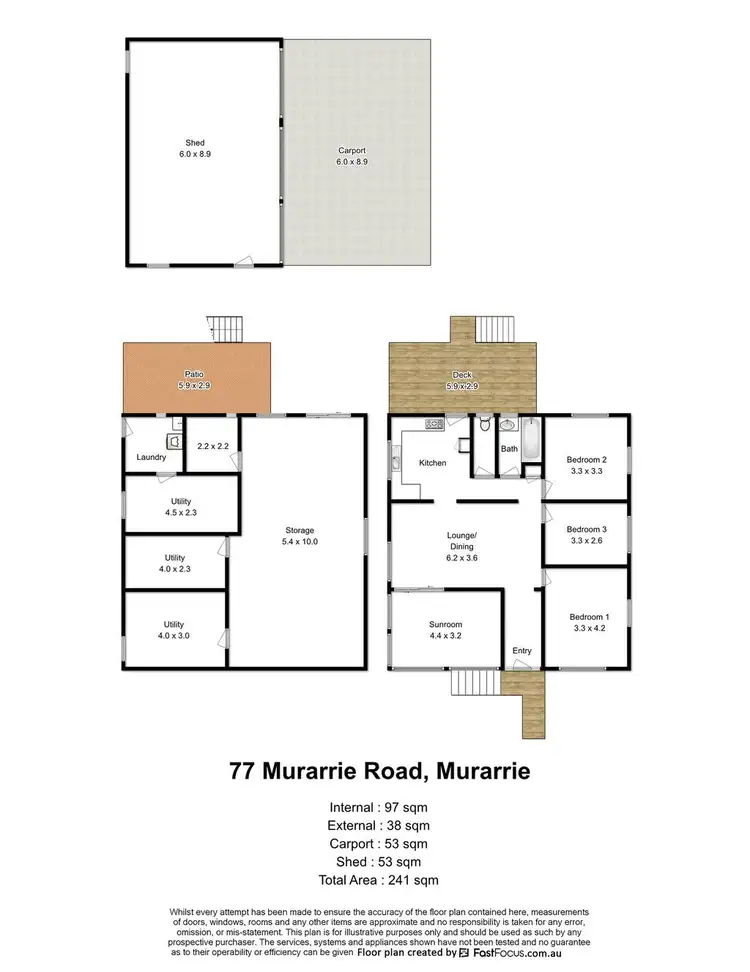 Floorplan of Homely house listing, 77 Murarrie Road, Murarrie QLD 4172