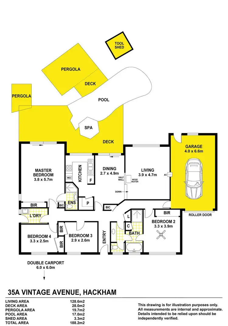 Floorplan of Homely house listing, 35A Vintage Avenue, Hackham SA 5163