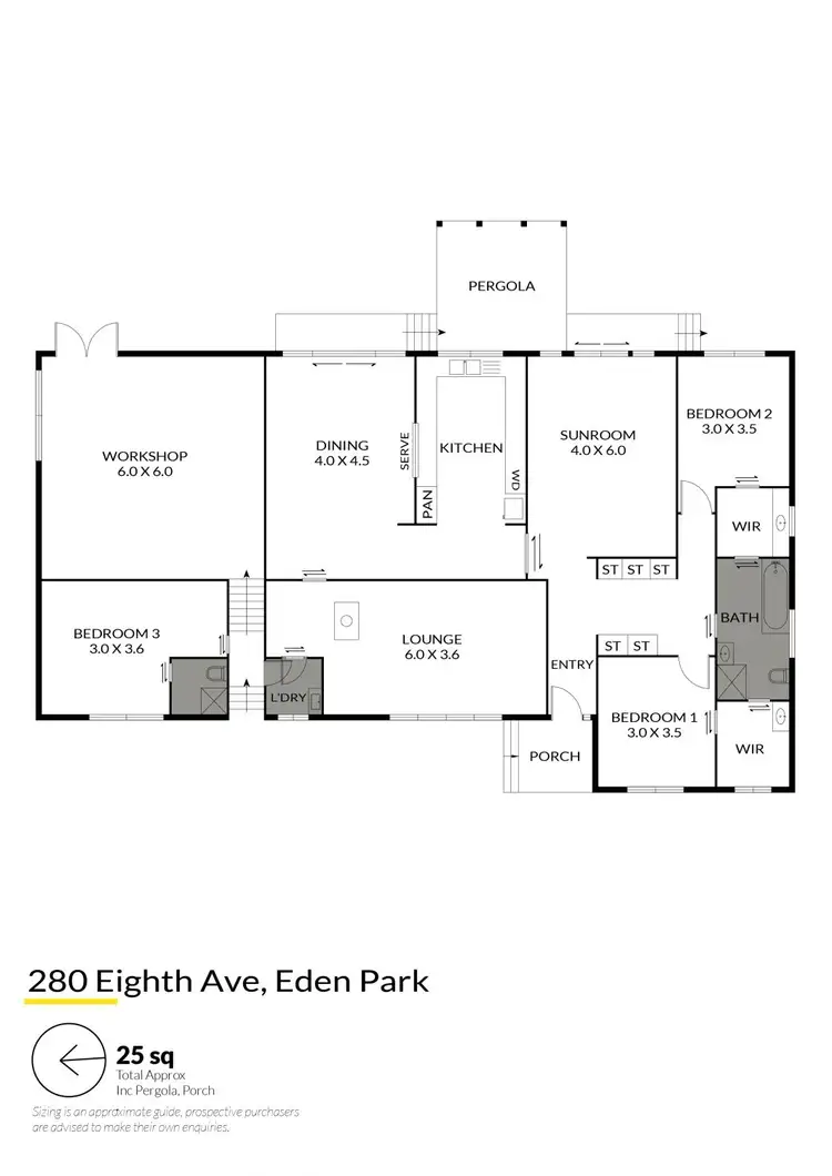 Floorplan of Homely house listing, 280 Eighth Avenue, Eden Park VIC 3757