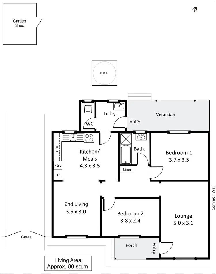 Floorplan of Homely house listing, 10 Belah Street, Renmark SA 5341