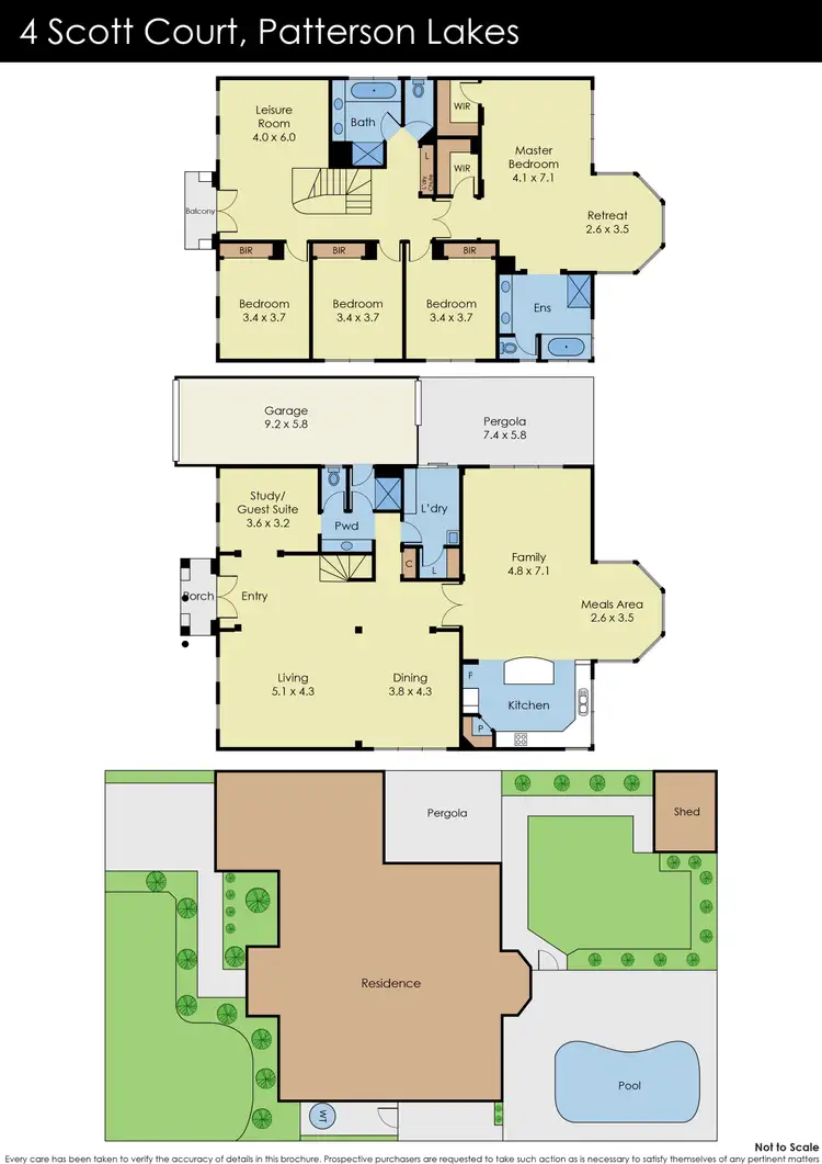 Floorplan of Homely house listing, 4 Scott Court, Patterson Lakes VIC 3197