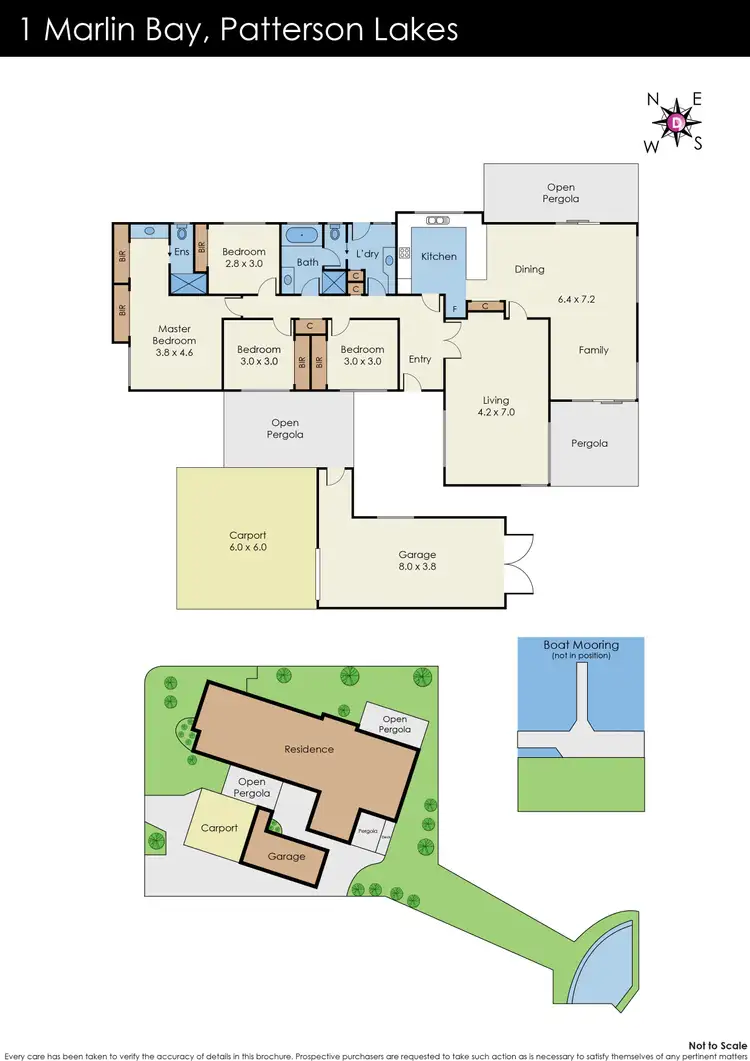 Floorplan of Homely house listing, 1 Marlin Bay, Patterson Lakes VIC 3197
