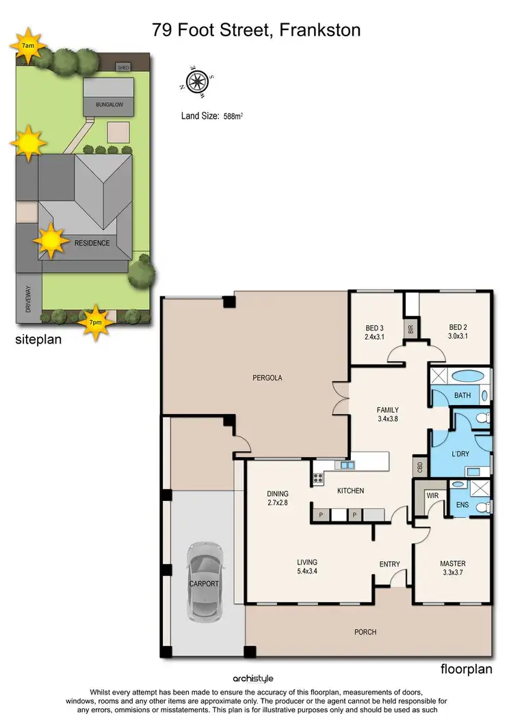 Floorplan of Homely house listing, 79 Foot Street, Frankston VIC 3199