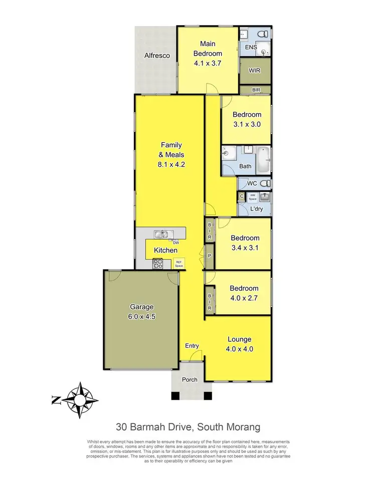 Floorplan of Homely house listing, 30 Barmah Drive, South Morang VIC 3752