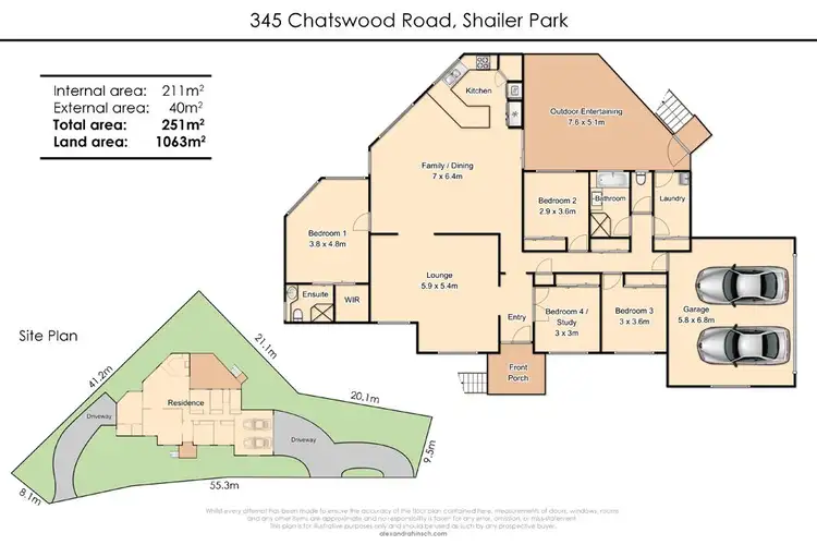 Floorplan of Homely house listing, 345 Chatswood Road, Shailer Park QLD 4128