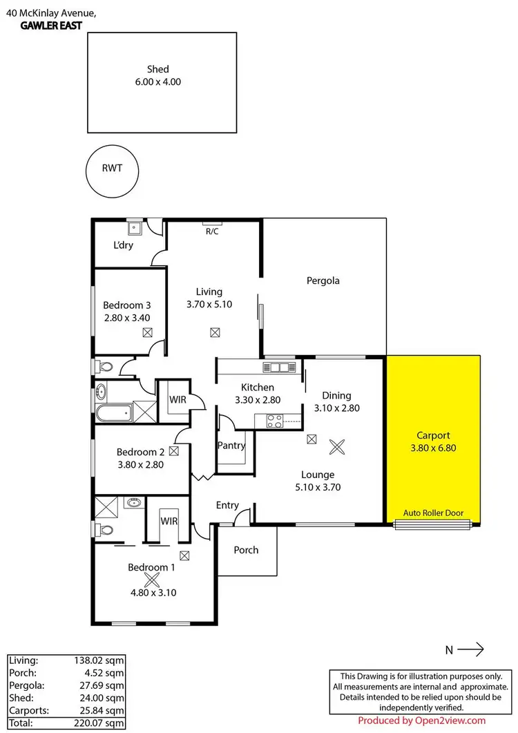 Floorplan of Homely house listing, 40 Mckinlay Avenue, Gawler East SA 5118