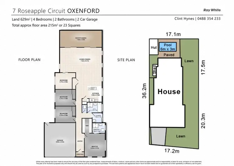 Floorplan of Homely house listing, 7 Roseapple Circuit, Oxenford QLD 4210