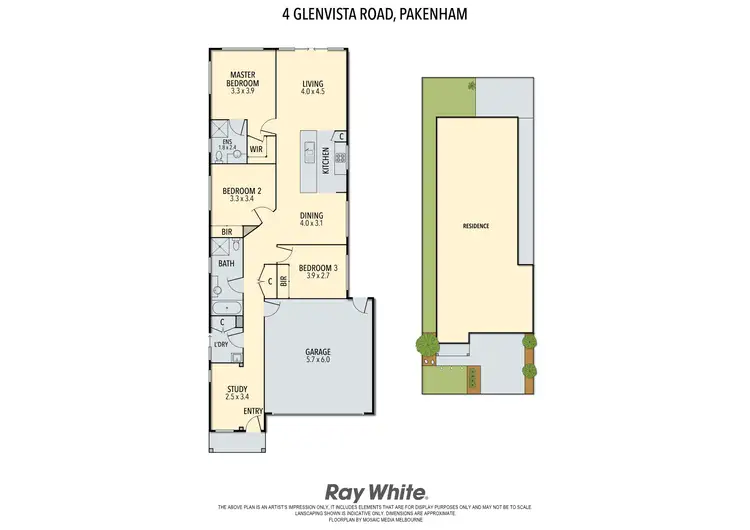 Floorplan of Homely house listing, 4 Glenvista Road, Pakenham VIC 3810