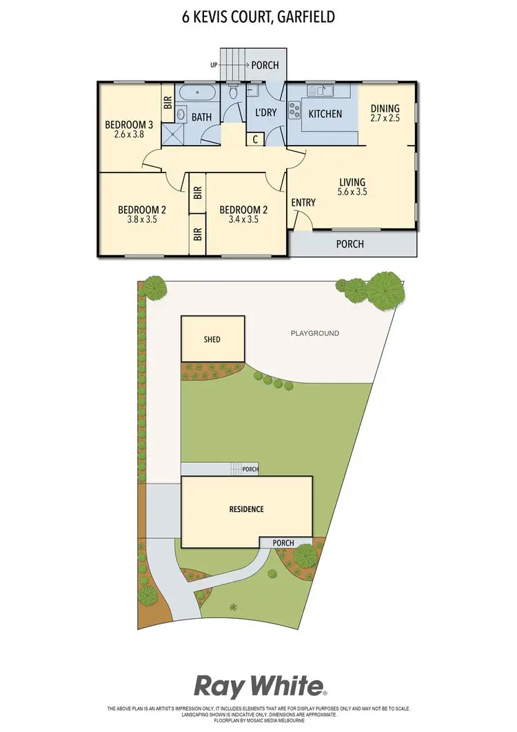Floorplan of Homely house listing, 6 Kevis Court, Garfield VIC 3814