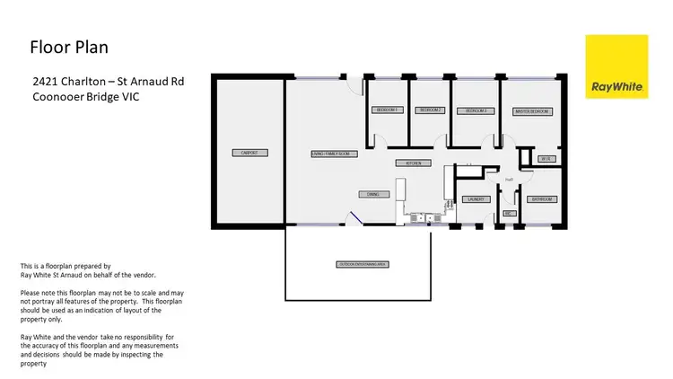 Floorplan of Homely house listing, 2421 Charlton - St Arnaud Road, St Arnaud VIC 3478