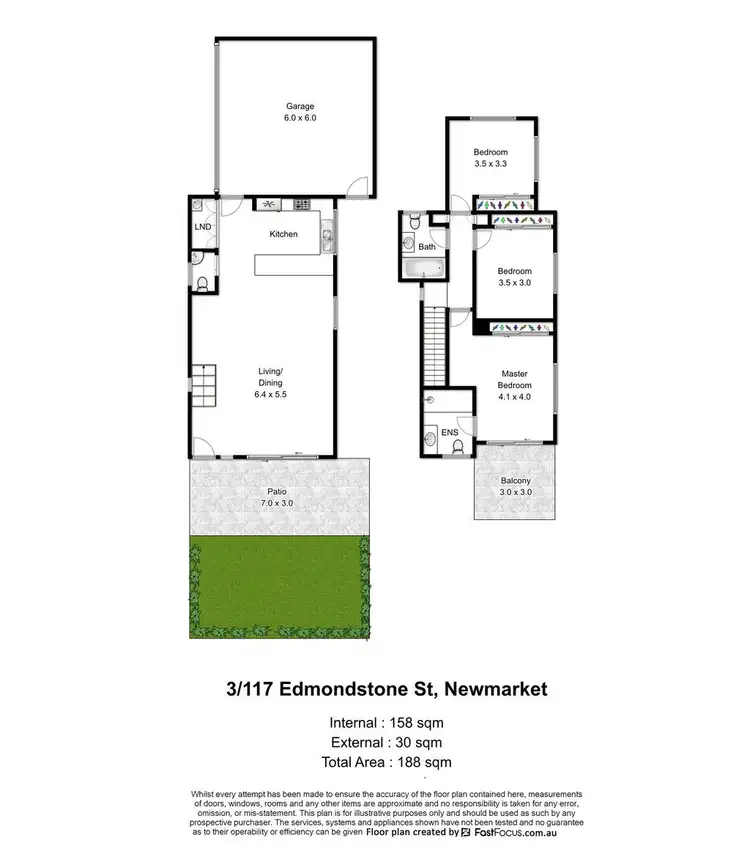 Floorplan of Homely townhouse listing, 3/117 Edmondstone Street, Newmarket QLD 4051