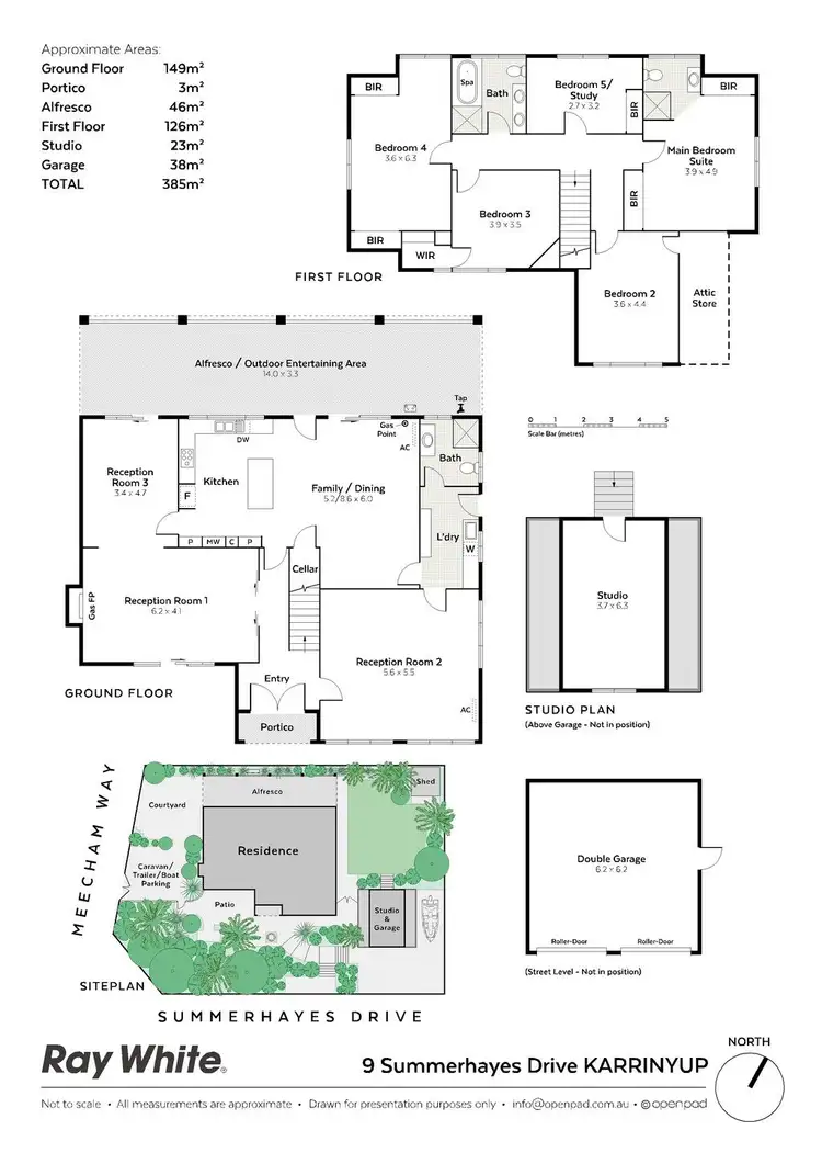 Floorplan of Homely house listing, 9 Summerhayes Drive, Karrinyup WA 6018