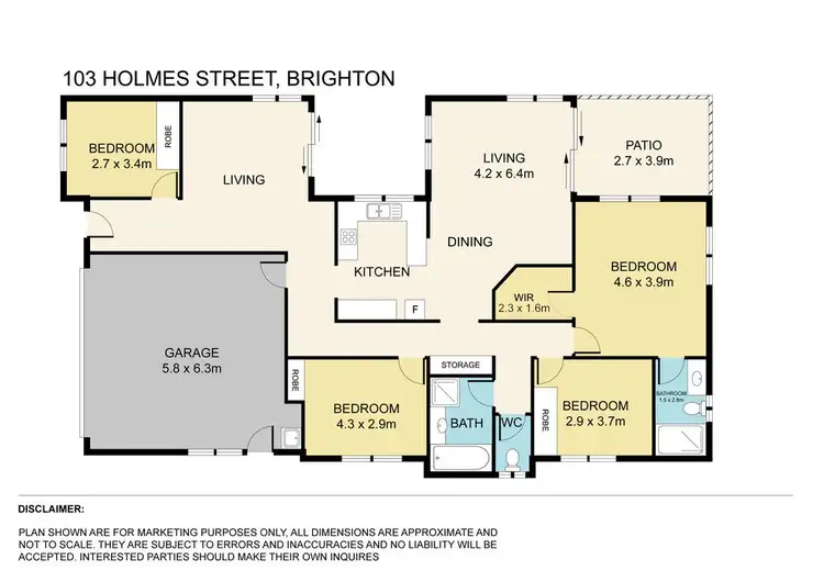 Floorplan of Homely house listing, 103 Holmes Street, Brighton QLD 4017