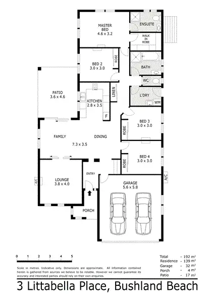 Floorplan of Homely house listing, 3 Littabella Place, Bushland Beach QLD 4818