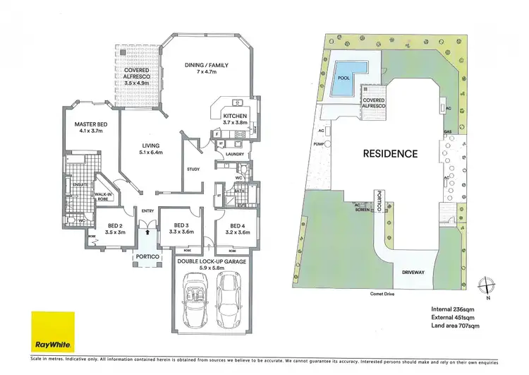 Floorplan of Homely house listing, 36 Comet Drive, Sunrise Beach QLD 4567