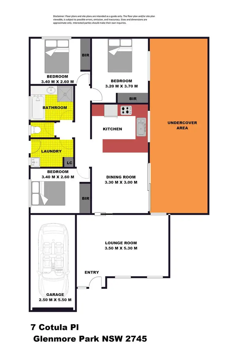 Floorplan of Homely house listing, 7 Cotula Place, Glenmore Park NSW 2745