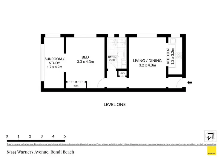 Floorplan of Homely apartment listing, 8/144 Warners Avenue, Bondi Beach NSW 2026