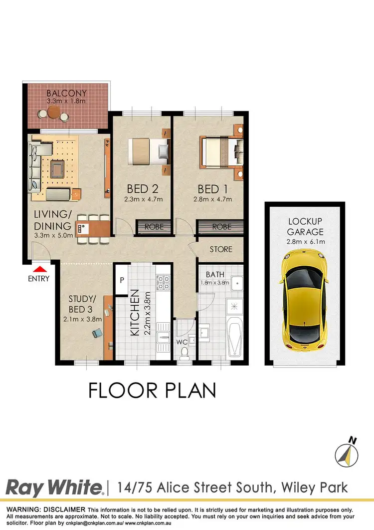 Floorplan of Homely house listing, 14/75 Alice St South, Wiley Park NSW 2195